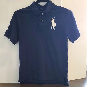 Ralph Lauren Classic Fit Polo in Navy Blue, Boys, Size M(10-12)